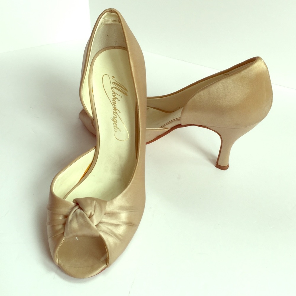 ~*Michael Angelo Leather & Silk Heeled Dress Shoes
